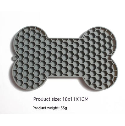Bone-Shape Dog Lick Mat