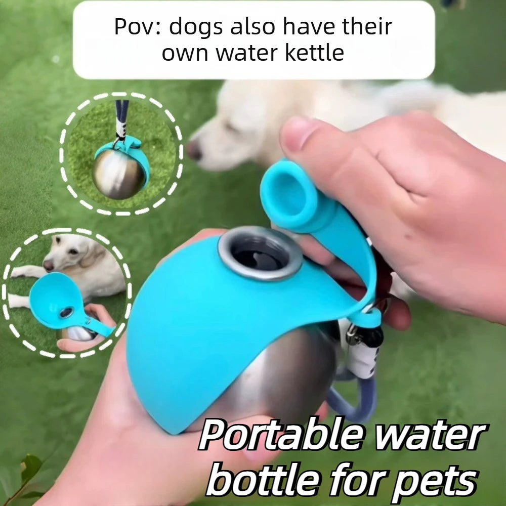 Dog Water Bottle with Removable Silicone